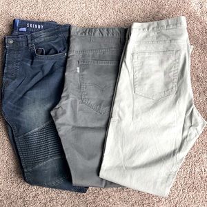 Bundle-Mens Jeans size 31-34, Levi’s, H&M.